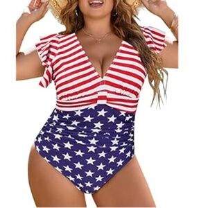 Blooming Jelly Women's Plus Size Swimsuit One Piece Tummy Control Bathing Suit